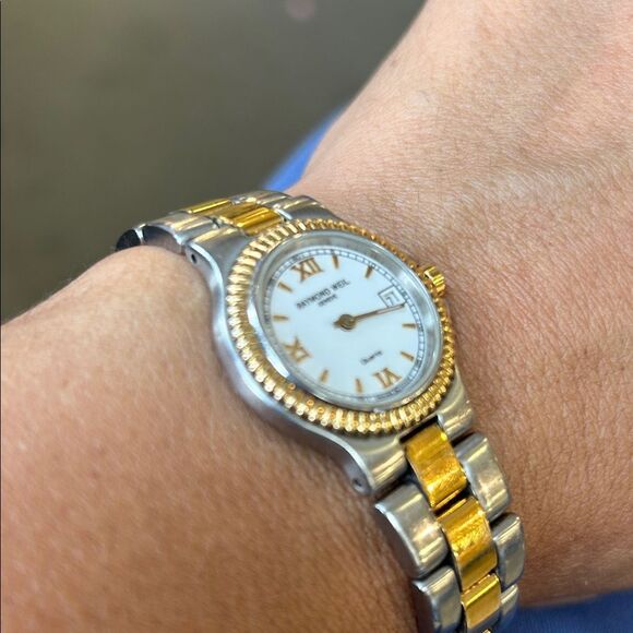 Raymond Weil Two-Tone Gold and Silver Watch - Picture 4 of 10